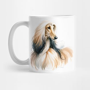 Afghan Hound Watercolor - Beautiful Dog Mug